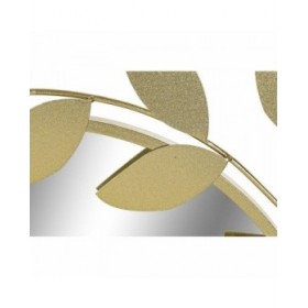 Specchio da parete DKD Home Decor Dorato Laurel 120 x 2,5 x 120 cm (120 Pezzi)