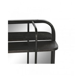 Specchio da parete DKD Home Decor Nero 80 x 12 x 50 cm