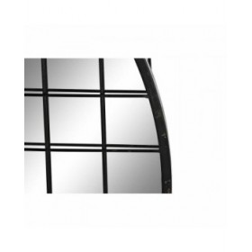 Specchio da parete DKD Home Decor Nero 47,5 x 2,3 x 70 cm