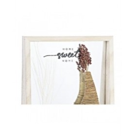 Specchio da parete DKD Home Decor Bianco Naturale Cottage 25 x 4 x 25 cm (2 Unità)