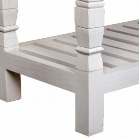 Credenza Alexandra House Living Bianco Naturale Legno di mango 42 x 130 x 101 cm