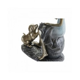 Statua Decorativa DKD Home Decor Azzurro Dorato Donna 13 x 8,5 x 17,5 cm