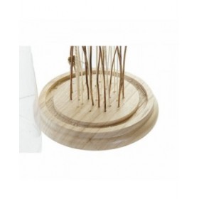 Statua Decorativa DKD Home Decor 15 x 15 x 26 cm Marrone Fiori
