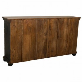 Credenza Alexandra House Living Grigio Legno Vetro 40 x 90 x 170 cm