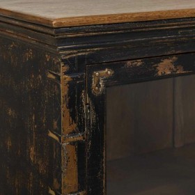 Credenza Alexandra House Living Grigio Legno Vetro 40 x 90 x 170 cm