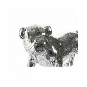 Statua Decorativa DKD Home Decor Inglese Argentato Bulldog Resina Moderno (45,5 x 21,5 x 25 cm)