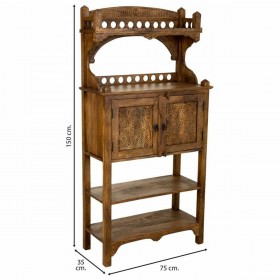 Credenza Alexandra House Living Marrone Legno 35 x 150 x 75 cm