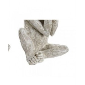 Statua Decorativa DKD Home Decor Beige Bianco Resina (14,5 x 11 x 19 cm) (3 Unità)