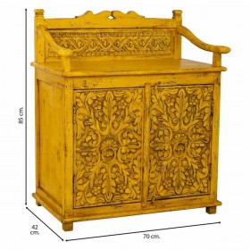 Credenza Alexandra House Living Giallo Legno 42 x 70 x 85 cm