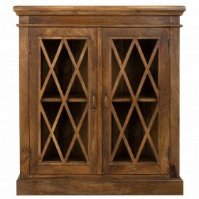 Ingresso Alexandra House Living Marrone Legno Vetro 40 x 100 x 90 cm