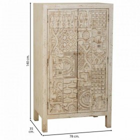 Armadio Alexandra House Living Bianco Legno 35 x 140 x 78 cm