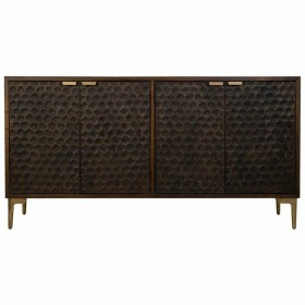 Credenza Alexandra House Living Marrone Legno Ferro 40 x 85 x 165 cm