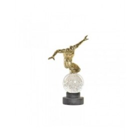 Statua Decorativa DKD Home Decor Cristallo Dorato Resina Uomo (28 x 12 x 38 cm)