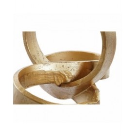 Statua Decorativa DKD Home Decor Dorato Astratto 24 x 16 x 18 cm
