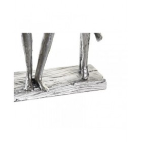 Statua Decorativa DKD Home Decor 18 x 8 x 21 cm Dorato Rame Musicista (2 Unità)