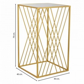 Tavolo angolare Alexandra House Living Oro 40 x 70 x 40 cm