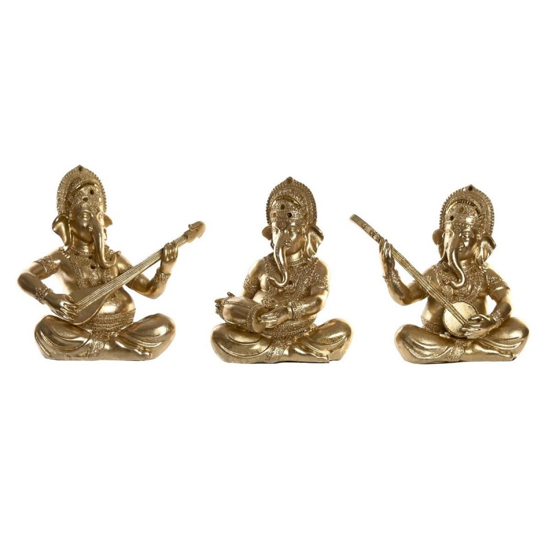 Statua Decorativa DKD Home Decor Resina Indiano (31 x 15,5 x 30 cm) (3 Unità)
