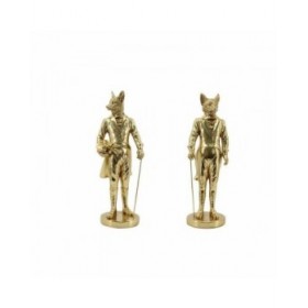 Statua Decorativa DKD Home Decor Alluminio Resina (15 x 12,5 x 41,50 cm) (2 Unità)