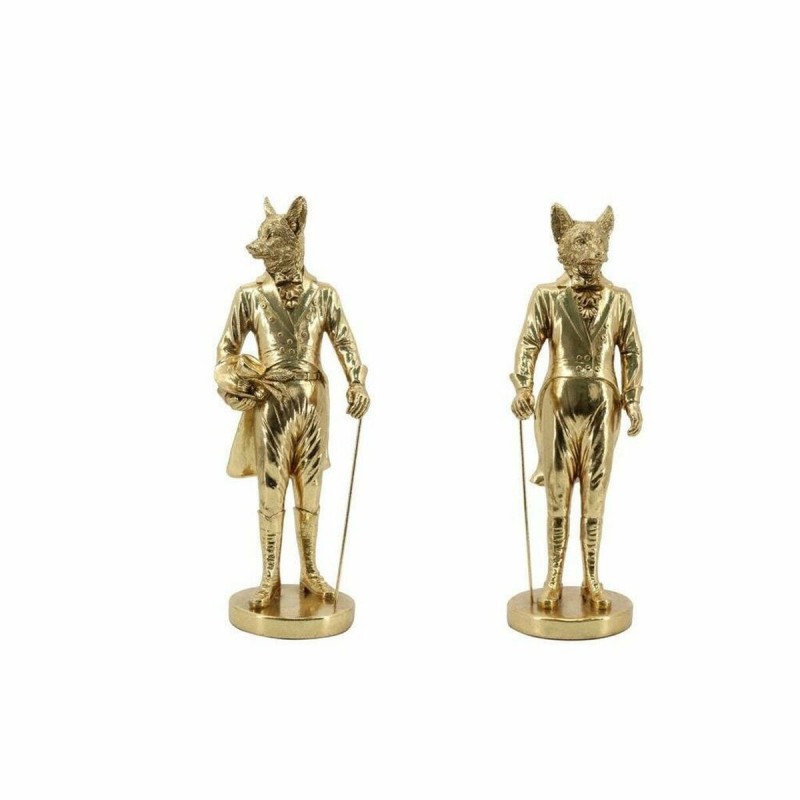 Statua Decorativa DKD Home Decor Alluminio Resina (15 x 12,5 x 41,50 cm) (2 Unità)