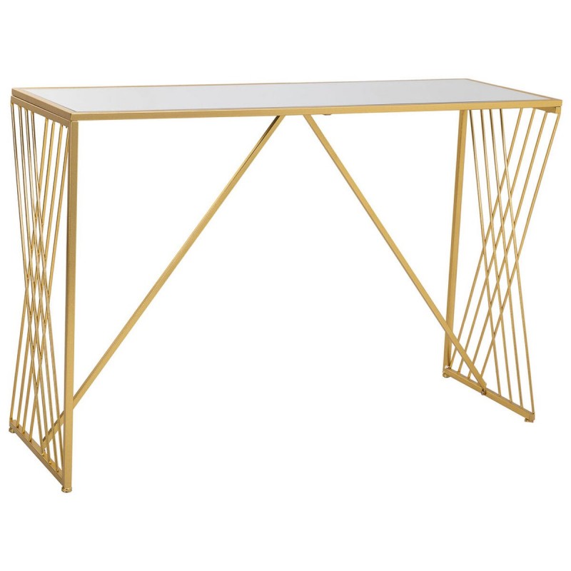 Ingresso Alexandra House Living Oro Ferro Specchio Legno MDF 40 x 80 x 120 cm