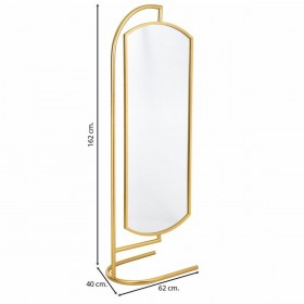 Specchio da terra Alexandra House Living Oro Metallo Ferro Specchio 40 x 162 x 62 cm