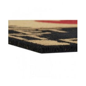 Zerbino DKD Home Decor Rosso Nero Marrone Gomma 2 Unità Fibra di cocco (60 x 40 x 1,5 cm)
