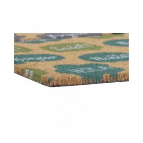 Zerbino DKD Home Decor Nero Grigio Marrone Gomma Menta 2 Unità Fibra di cocco (60 x 40 x 1,5 cm)