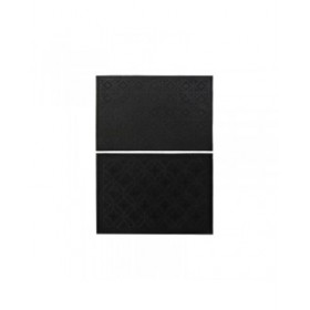 Zerbino DKD Home Decor Nero Gomma 2 Unità (60 x 40 x 0,3 cm)