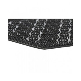 Zerbino DKD Home Decor Nero Gomma 2 Unità (60 x 40 x 0,3 cm)