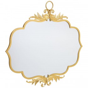 Specchio da parete Alexandra House Living Oro Metallo Ferro Specchio 4 x 90 x 78 cm