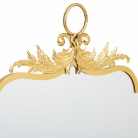 Specchio da parete Alexandra House Living Oro Metallo Ferro Specchio 4 x 90 x 78 cm