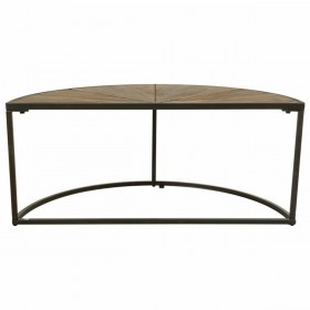 Set di 2 tavoli Alexandra House Living Marrone Ferro Legno di abete 45 x 40 x 91 cm