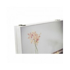 Scatola Decorativa DKD Home Decor Giallo Beige Rosa Legno MDF Fiori Vaso Contatore (2 Unità)
