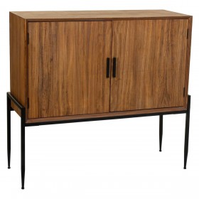 Credenza Alexandra House Living Marrone Ferro Lamiera Legno di abete 40 x 99 x 110 cm