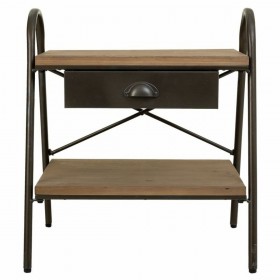 Comodino Alexandra House Living Marrone 42 x 60 x 52 cm