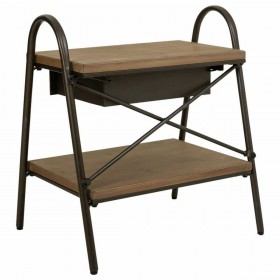 Comodino Alexandra House Living Marrone 42 x 60 x 52 cm