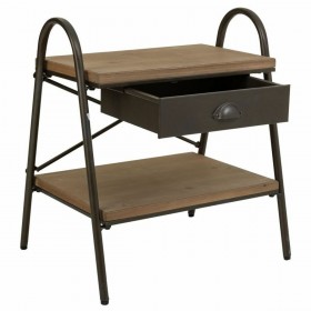Comodino Alexandra House Living Marrone 42 x 60 x 52 cm