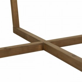 Tavolino da Caffè Alexandra House Living Marrone Ferro Legno di abete Vetro temperato 100 x 43 x 100 cm