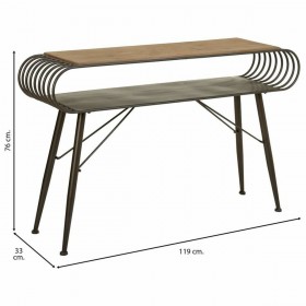 Ingresso Alexandra House Living Marrone Ferro Legno di abete 33 x 76 x 119 cm