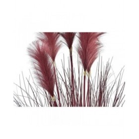 Pianta Decorativa DKD Home Decor Arancio Polietilene Bordeaux Ottone 20 x 20 x 90 cm (2 Unità)