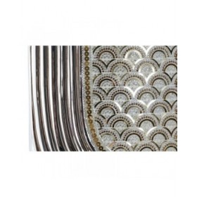 Vaso DKD Home Decor Argentato Dorato Gres (24 x 13 x 47 cm)