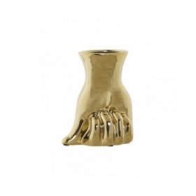 Vaso DKD Home Decor Dorato Gres 17 x 12 x 21 cm (2 Unità)