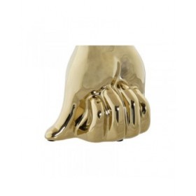 Vaso DKD Home Decor Dorato Gres 17 x 12 x 21 cm (2 Unità)