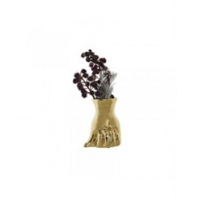 Vaso DKD Home Decor Dorato Gres 17 x 12 x 21 cm (2 Unità)