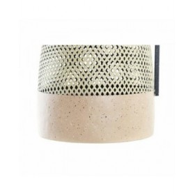 Vaso DKD Home Decor Nero Metallo Marrone Marrone Chiaro (26 x 26 x 39 cm)