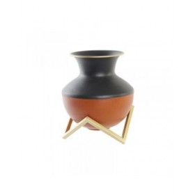 Vaso DKD Home Decor Multicolore Metallo Moderno 18 x 18 x 21 cm