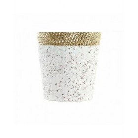 Vaso DKD Home Decor Grigio Dorato Metallo Moderno 25 x 25 x 48 cm