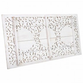 Decorazione da Parete Alexandra House Living Bianco Grigio Legno di mango 6 x 170 x 90 cm