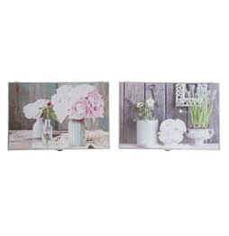 Scatola-Portagioie Alexandra House Living Bianco Grigio Legno di mango 5 x 17 x 17 cm