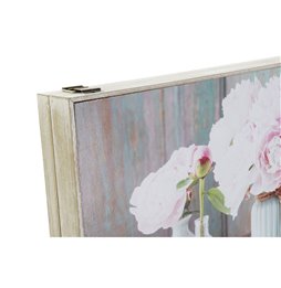 Scatola-Portagioie Alexandra House Living Bianco Grigio Legno di mango 5 x 17 x 17 cm